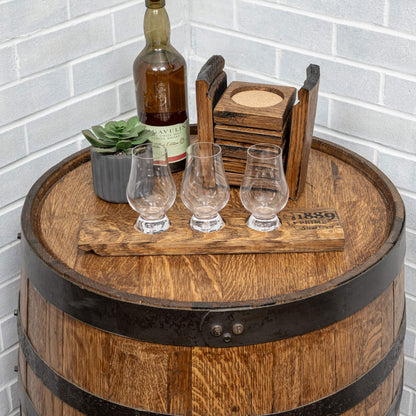 Whiskey Barrel Stave Coasters Set