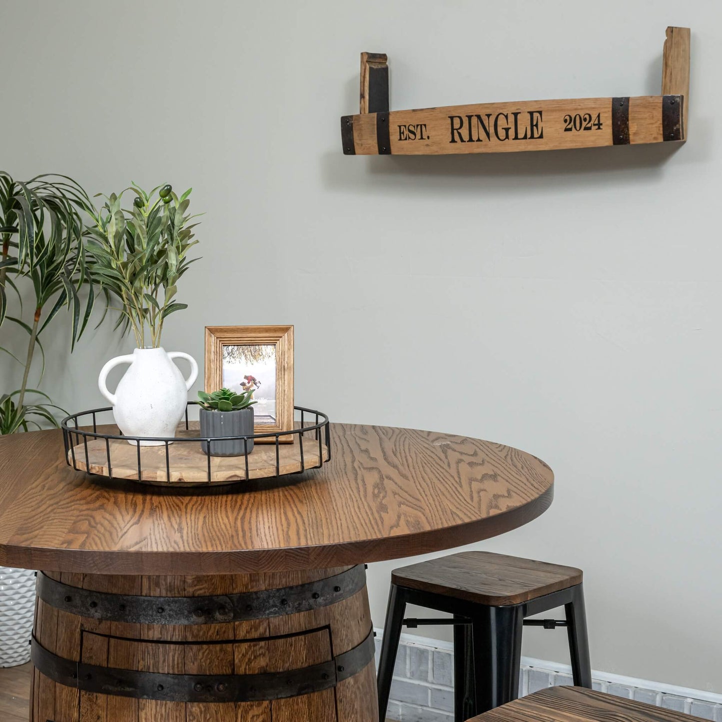 Whiskey Stave Shelf