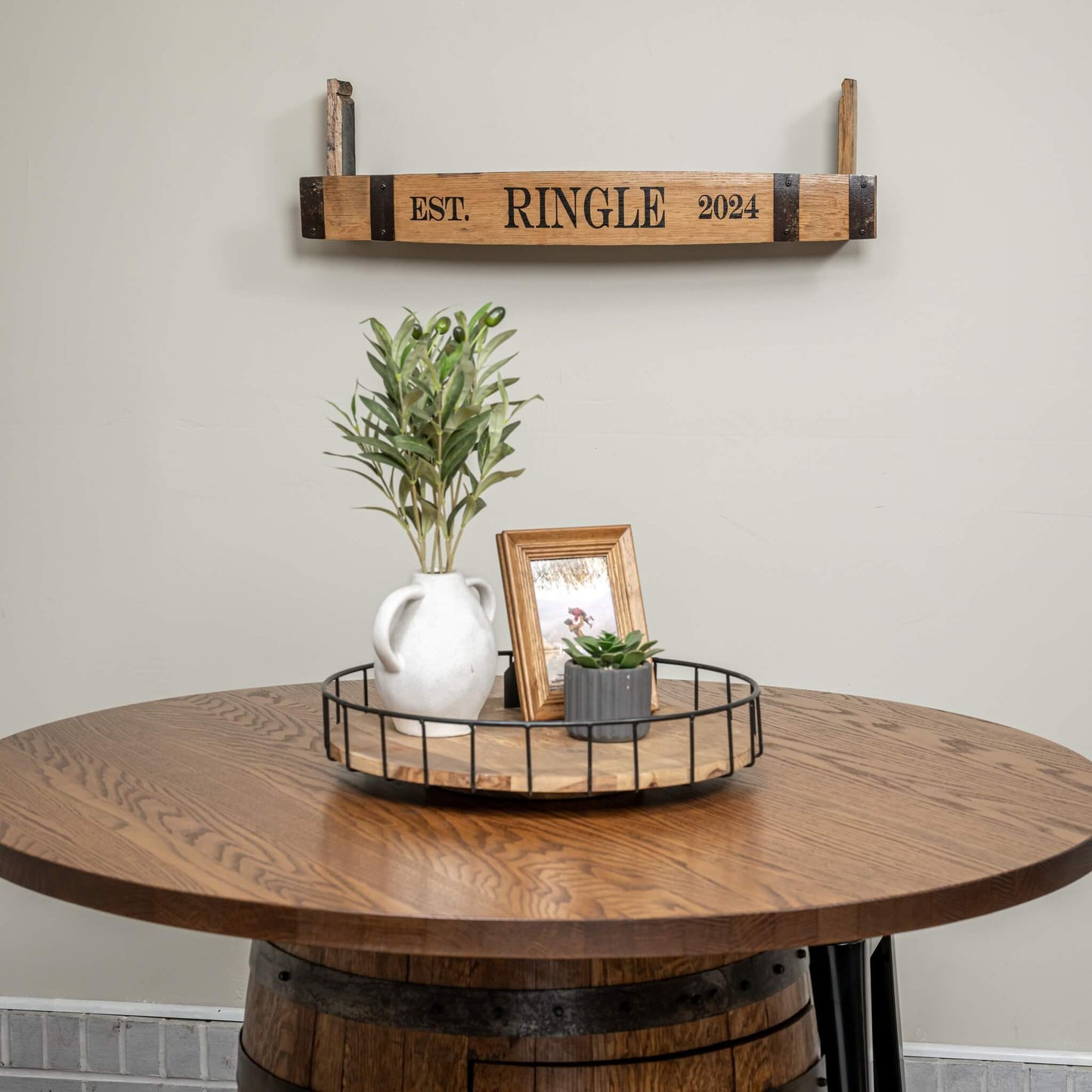 Whiskey Stave Shelf