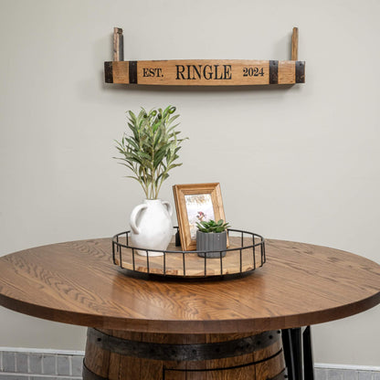 Whiskey Stave Shelf