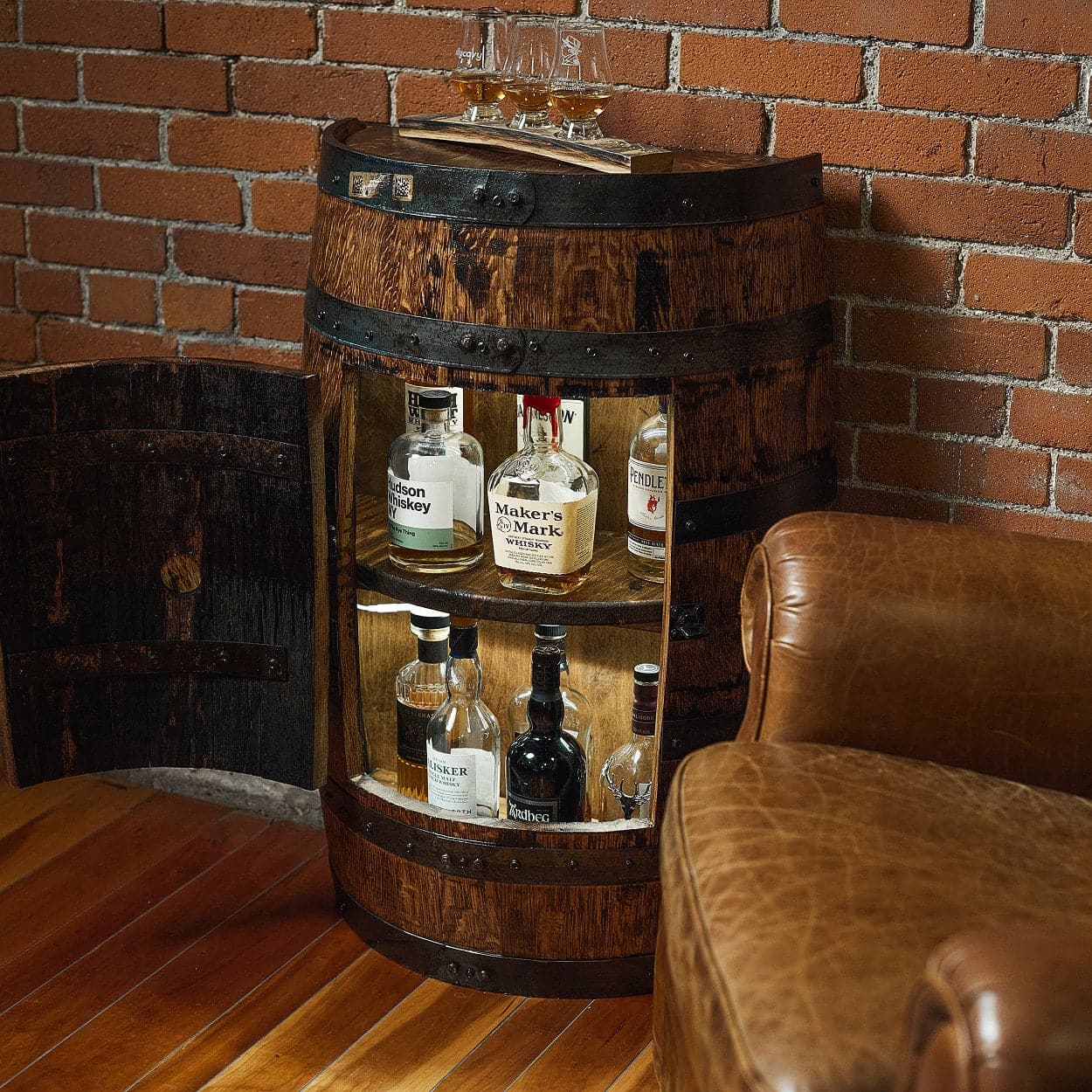 Deluxe Half-Barrel Cabinet