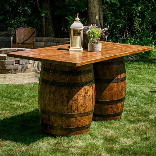 18+ Outdoor Whiskey Barrel Table