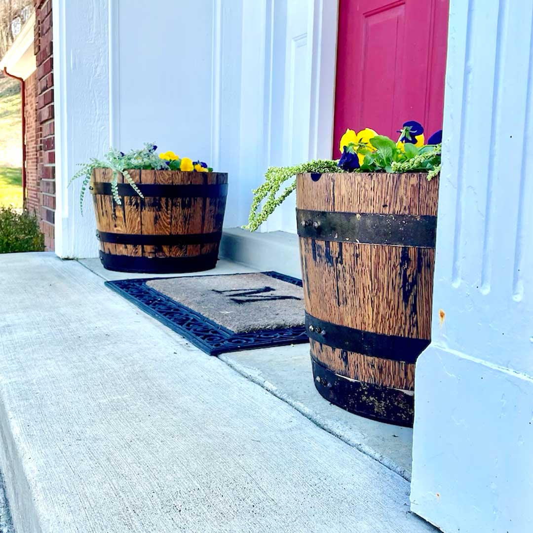 Deluxe Whiskey Barrel Planters (Indoor/Outdoor)